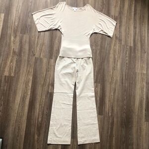 Vintage Ann Taylor Loft Tan Light Weight Sweater Size S